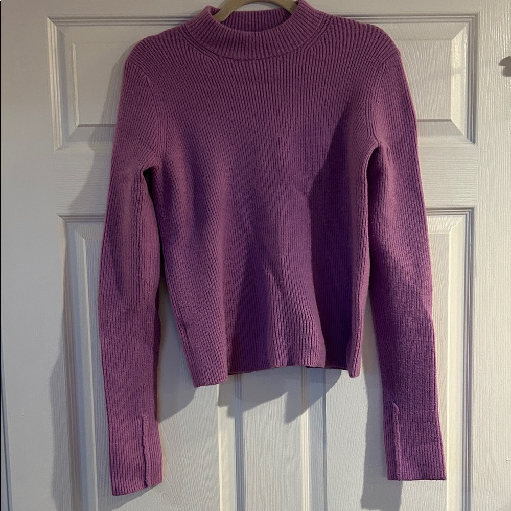 Ann Taylor Lavender Mockneck Sweater
